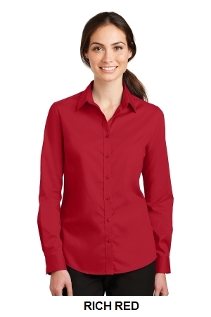 Port Authority Ladies SuperPro Twill Shirt.  PORT A.  L663